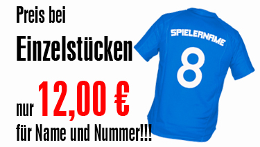 Einzel Trikot bedrucken